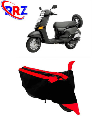 RRZ Waterproof Two Wheeler Cover for Honda(Eterno, Black, Red)
