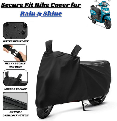 Delphinium Waterproof Two Wheeler Cover for Hero(Passion Xpro, Black)