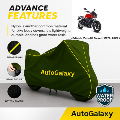 AutoGalaxy Waterproof Two Wheeler Cover for Mahindra(Mojo UT 300, Green)