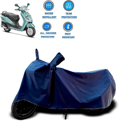 AASHTIK MART Two Wheeler Cover for Hero(Moto Corp Duet, Blue)