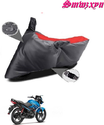 smwzxyu Waterproof Two Wheeler Cover for Hero(Glamour, Red, Black)