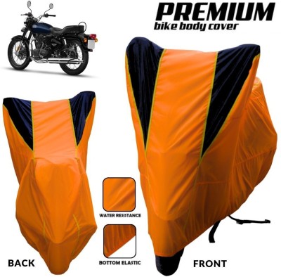 MADAFIYA Two Wheeler Cover for Royal Enfield(Bullet 350, Orange, Black, Yellow)