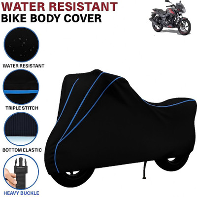 BigFly Waterproof Two Wheeler Cover for Bajaj(Pulsar 150, Black, Blue)