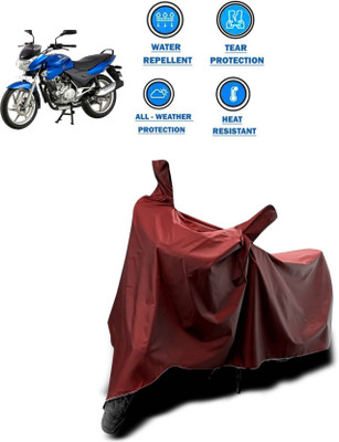 KEDIT Two Wheeler Cover for Bajaj(Discover 135, Maroon)