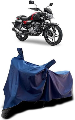 AASHTIK MART Two Wheeler Cover for Bajaj(V15, Blue)