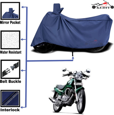 KEDIT Two Wheeler Cover for TVS(Fiero F2, Blue)