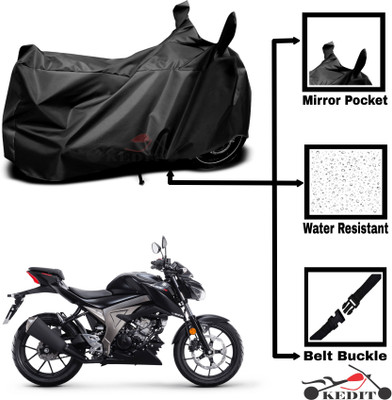 KEDIT Two Wheeler Cover for Suzuki(GSX, Black)