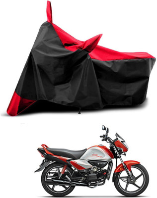KEDIT Two Wheeler Cover for Hero(Splendor I Smart, Red, Black)