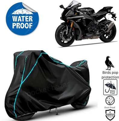 pocket bazar Waterproof Two Wheeler Cover for Yamaha(YZF R1, Black)