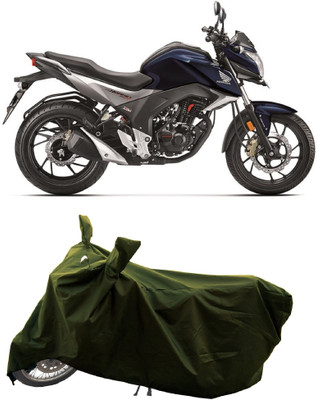 GROFATIK Two Wheeler Cover for Honda(CB Hornet 160R, Green)