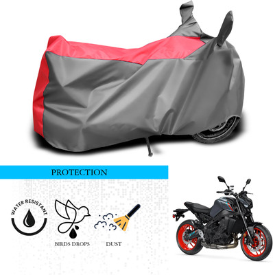 ANTHUB Waterproof Two Wheeler Cover for Yamaha(MT 9, Grey, Red)