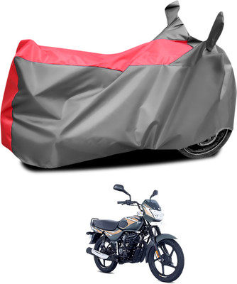 PAGORA Waterproof Two Wheeler Cover for Bajaj(CT 100, Grey, Red)