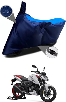 RONISH Waterproof Two Wheeler Cover for TVS(Apache RTR 160 4V, Blue)