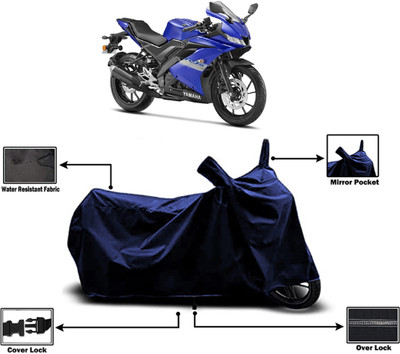 Amexride Two Wheeler Cover for Yamaha(YZF R15 S, Blue)