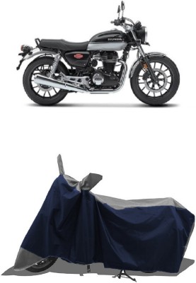 SUGASHRI Waterproof Two Wheeler Cover for Honda(Hness CB350, Grey, Blue)