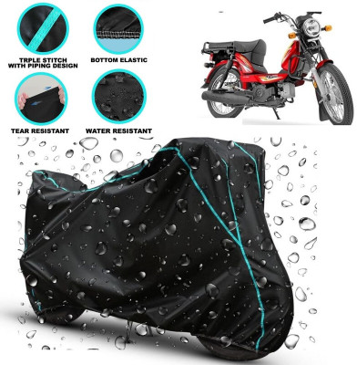 kerwa Waterproof Two Wheeler Cover for TVS(XL 100 Heavy Duty, Black)