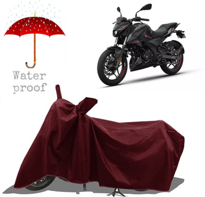 OIYUQA Two Wheeler Cover for Bajaj(Pulsar N160, Maroon)