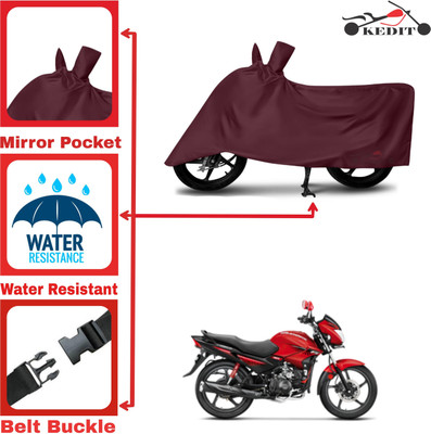 KEDIT Two Wheeler Cover for Hero(Glamour BS6, Maroon)
