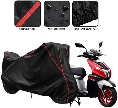 DeepShakshi AUTOMOTIVE Waterproof Two Wheeler Cover for TVS(NTORQ, Black)