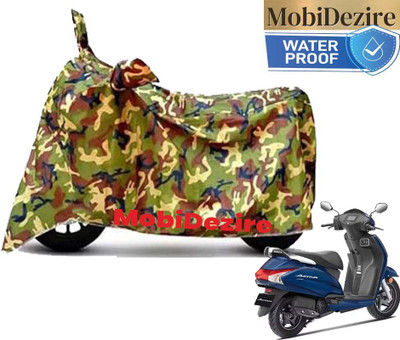 Wamus Auto Waterproof Two Wheeler Cover for Honda(Activa 125, Green)