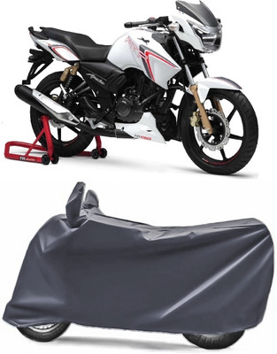 V VINTON Two Wheeler Cover for TVS(Apache RTR 180, Grey)