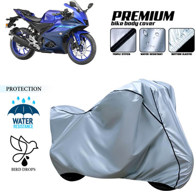 CODOKI Waterproof Two Wheeler Cover for Yamaha(YZF-R15 V3 New BS6, Silver)