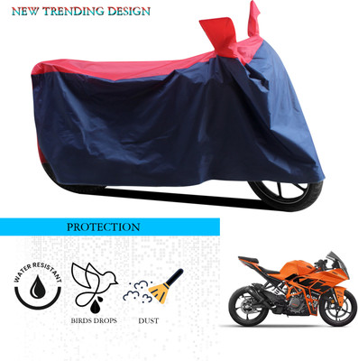 SnehaSales Waterproof Two Wheeler Cover for KTM(RC 390, Black, Red)