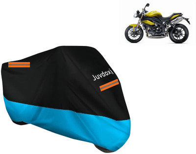 Juvdoxj Waterproof Two Wheeler Cover for Triumph(Speed Triple BS6, Blue)
