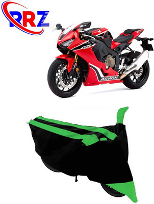 RRZ Waterproof Two Wheeler Cover for Honda(CBR 1000RR, Black, Green)