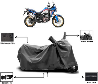 Amexride Two Wheeler Cover for Honda(CRF1000L Africa Twin BS6, Grey)
