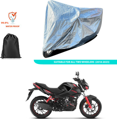PAGORA Waterproof Two Wheeler Cover for Hero(Motocorp Xtreme 160 R, Silver)