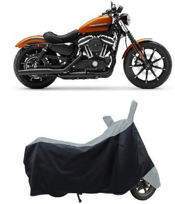Coxtor Waterproof Two Wheeler Cover for Harley Davidson(Iron 883, Grey)