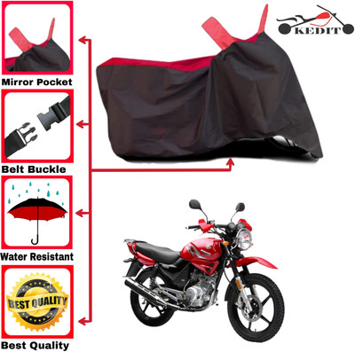 AASHTIK MART Two Wheeler Cover for Yamaha(YBR 110, Red, Black)