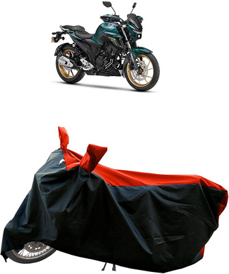 KEDIT Two Wheeler Cover for Yamaha(FZS 25, Red, Black)