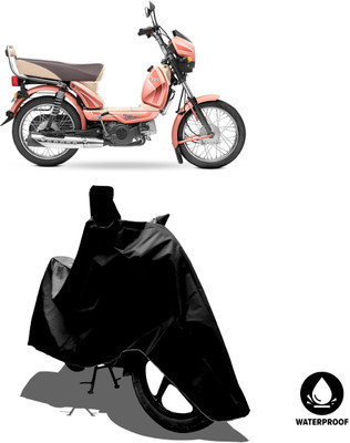Amexride Waterproof Two Wheeler Cover for TVS(XL 100 Comfort, Black)