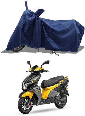 AASHTIK MART Two Wheeler Cover for TVS(Blue)