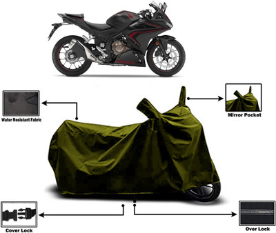 Amexride Two Wheeler Cover for Honda(CBR500R BS6, Green)