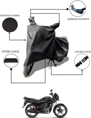 Mdstar Waterproof Two Wheeler Cover for Hero(Passion, Black)