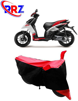 RRZ Waterproof Two Wheeler Cover for Aprilia(SR 125, Black, Red)