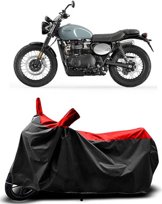 KEDIT Two Wheeler Cover for Triumph(Speed Triple ABS, Red, Black)