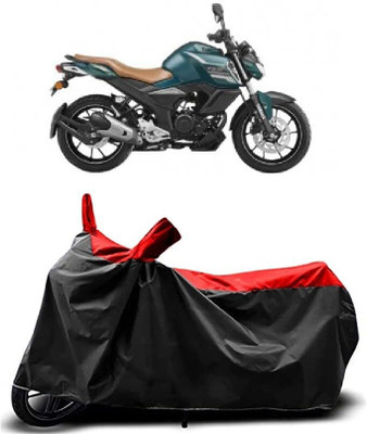 KEDIT Two Wheeler Cover for Yamaha(FZ 25, Red, Black)