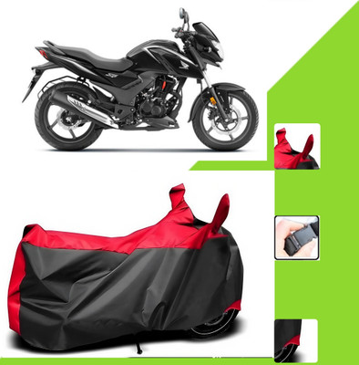 WMIZEXA Two Wheeler Cover for Honda(Black, Red)