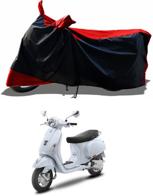DeepShakshi AUTOMOTIVE Waterproof Two Wheeler Cover for Vespa(Vespa LX, Red)