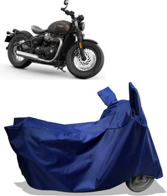 Amexride Two Wheeler Cover for Triumph(Bonneville Bobber BS6, Blue)