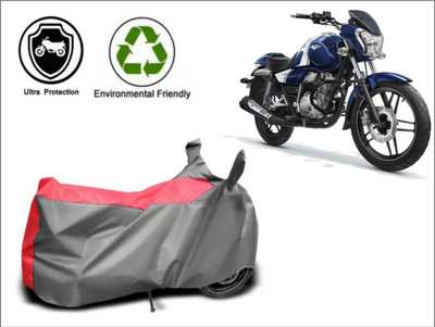 RM Collections Waterproof Two Wheeler Cover for Bajaj(V 150, Red, Grey)