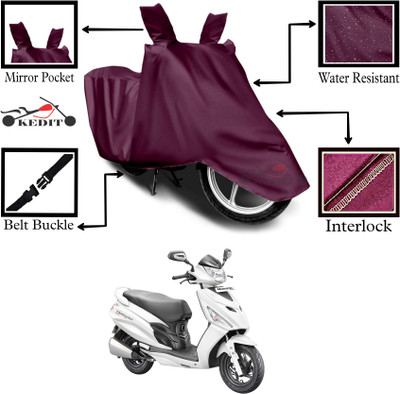 KEDIT Two Wheeler Cover for Hero(Maestro Edge, Maroon)