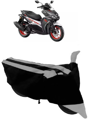GANPRA Two Wheeler Cover for Yamaha(Aerox 155 Maxi, Black, Grey)
