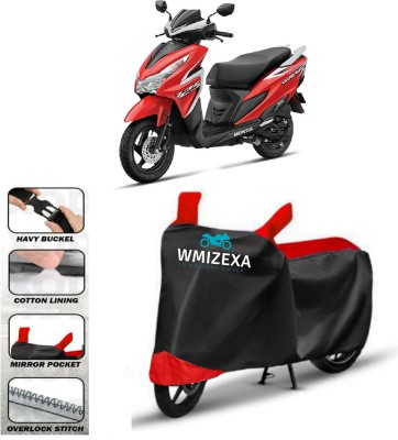 WMIZEXA Two Wheeler Cover for Honda(Red, Black)