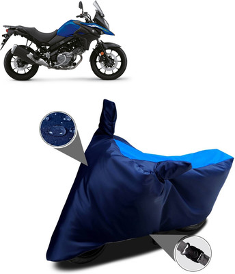 GOSHIV-car and bike accessories Waterproof Two Wheeler Cover for Suzuki(Blue)