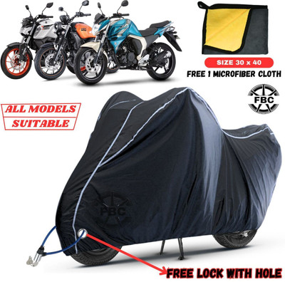 OliverX Waterproof Two Wheeler Cover for Yamaha(FZ, White, Black)